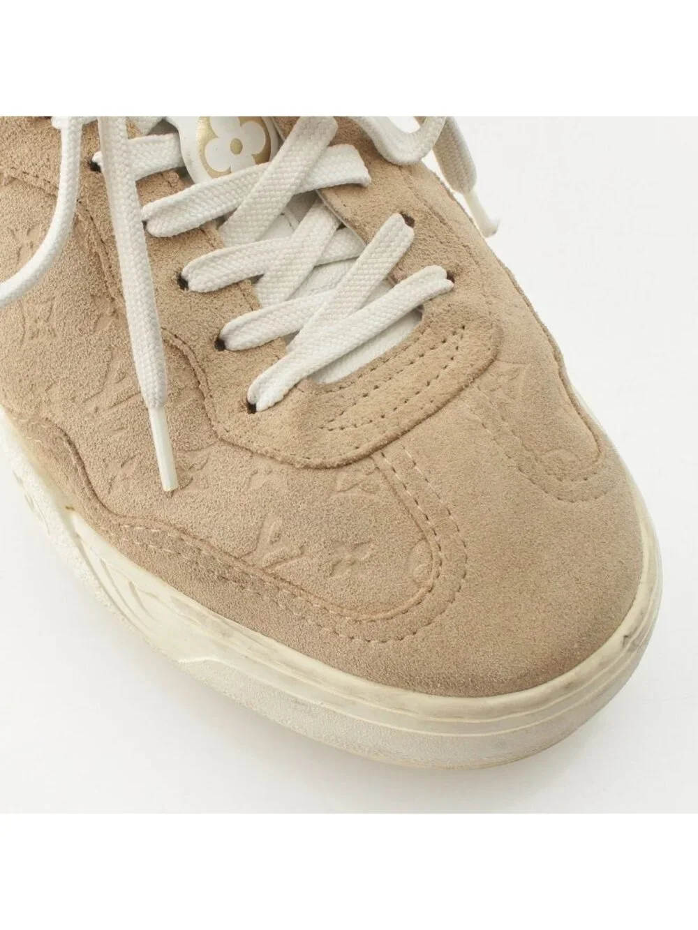 Louis Vuitton Groovy Suede Sneakers Beige